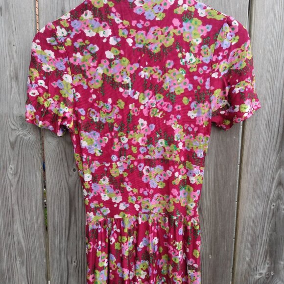 Vintage Peignoir Robe Over Dress 28" Bust 22" Waist Dressing Gown Dress Duster - Picture 7 of 16